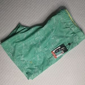 Men's XXL green swim shorts